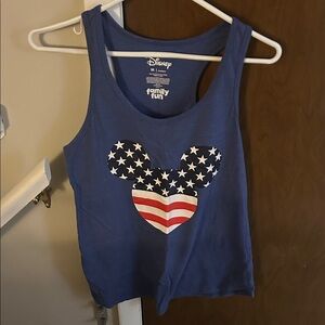 Disney Blue Medium Tank Top with Patriotic Mickey Design